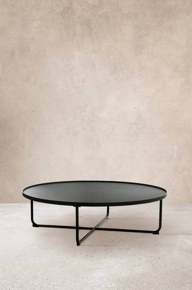 CAORLE soffbord ø 101 cm Svart