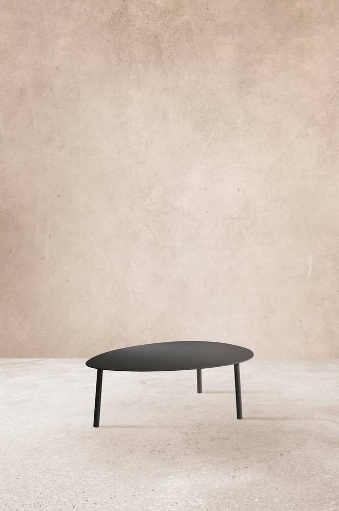 BIBBONA soffbord 76x109 cm Svart