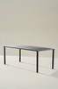 MENTON spisebord 90x200 cm Black mdf / metall