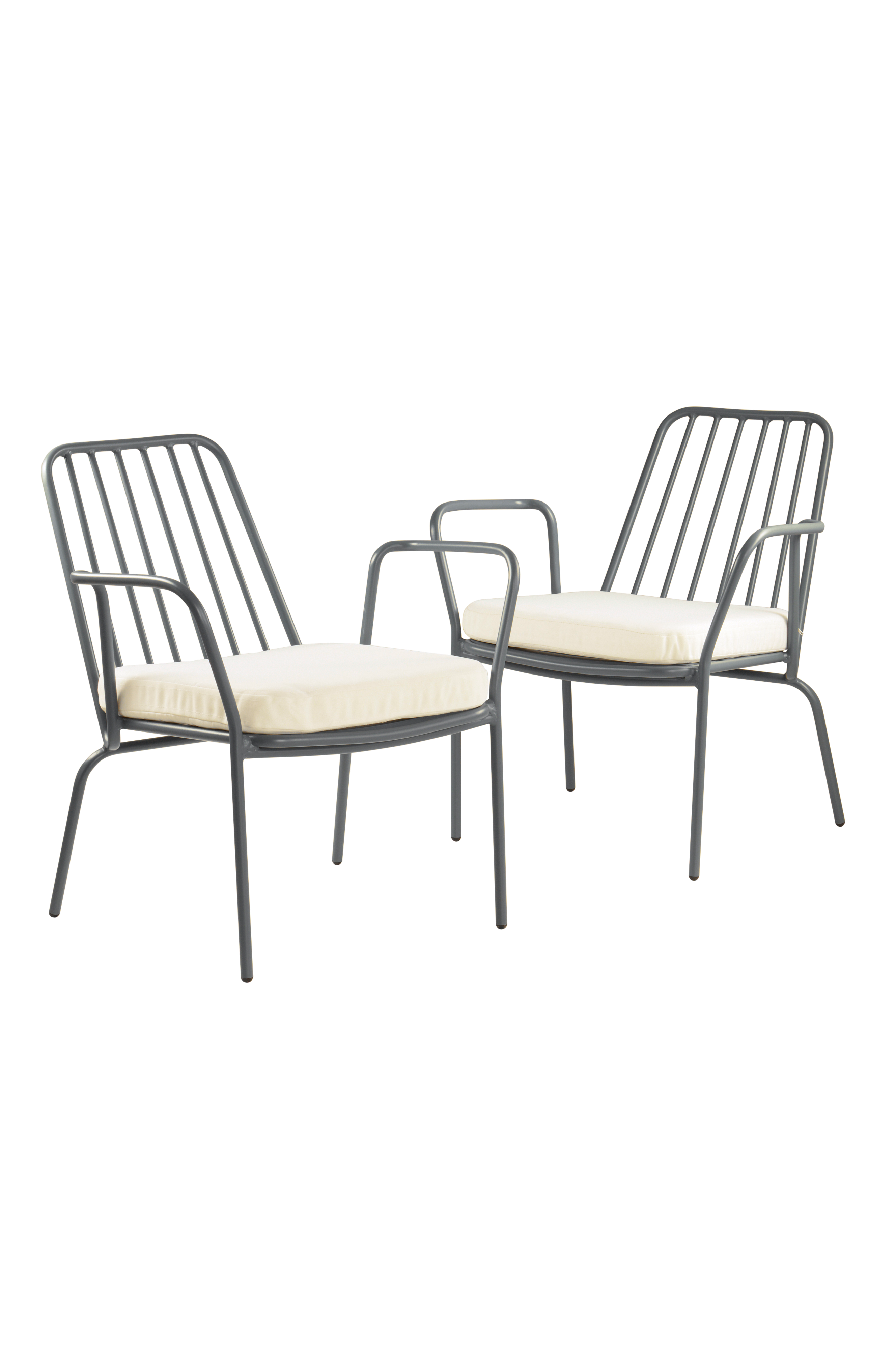 IMPERIA loungestol 2-pak - Grå - Havemøbler | Jotex