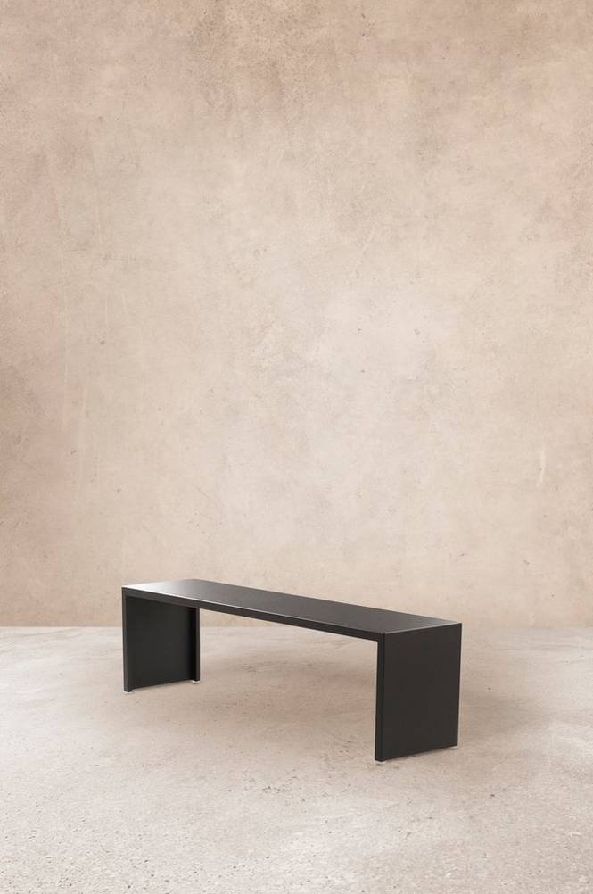 JARDIN bänk 150 cm Svart
