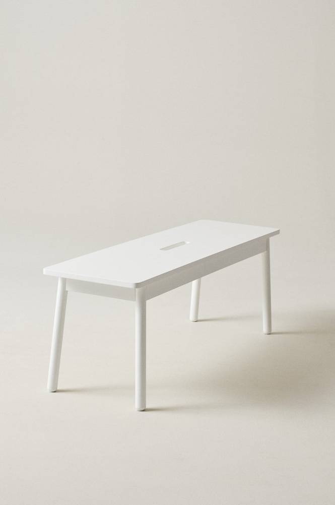KINNA bänk 120 cm Vit