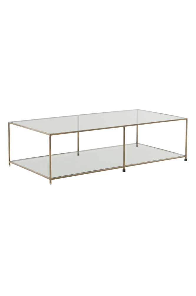 MATRIX soffbord 60x120 cm Antik mässing