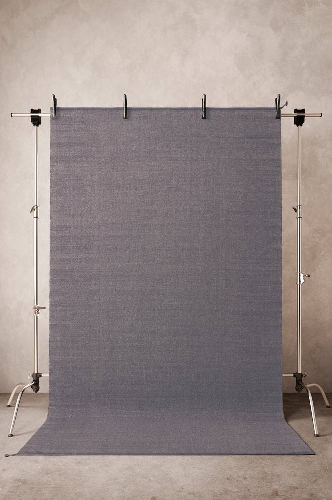 RUBIE slätvävd matta 200x300 cm Mörkgrå