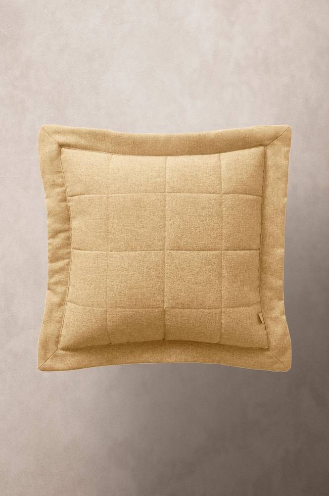 LINDEN kuddfodral 50x50 cm Ljus solgul