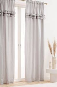 BILLY multifunktionsgardin 2-pack - ekologisk Grå