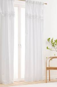 BILLY multifunktionsgardin 2-pack - ekologisk Vit