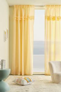 BILLY multifunktionsgardin 2-pack - ekologisk Gul