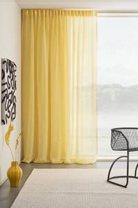 ELLEN linnegardin1 längd - extra bred Gul