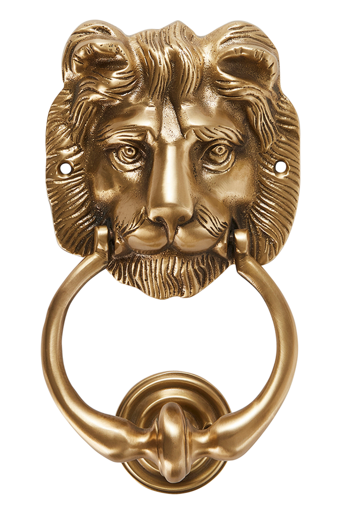 KNOCK LION dörrkläpp Mässing