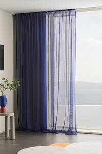 EMERY multifunktionsgardin 1 längd - extra bred Koboltblå