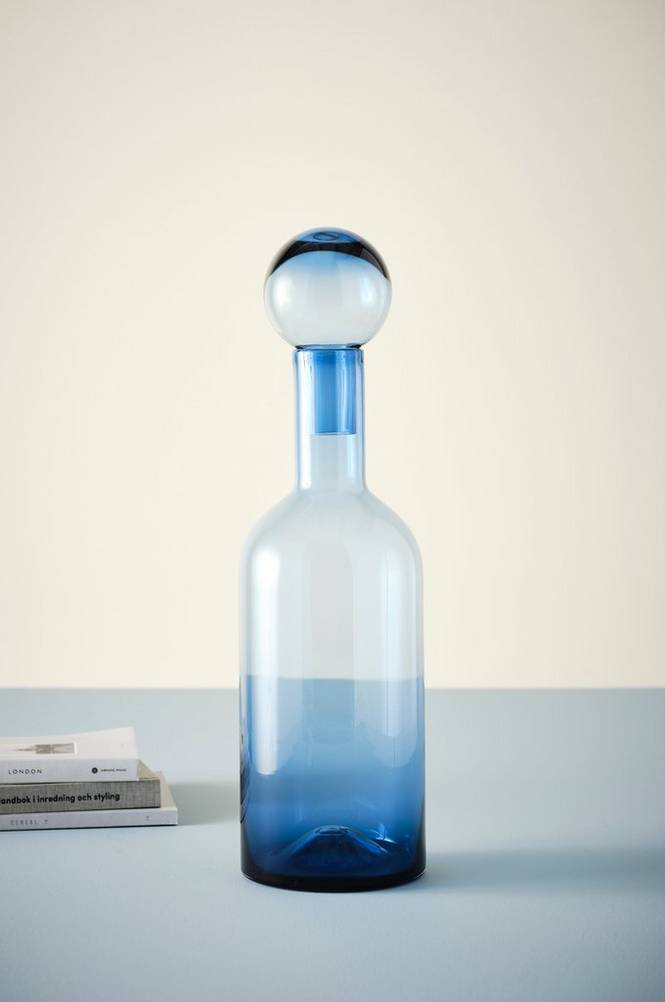 THOR glasvas - höjd 55,5 cm Blågrå