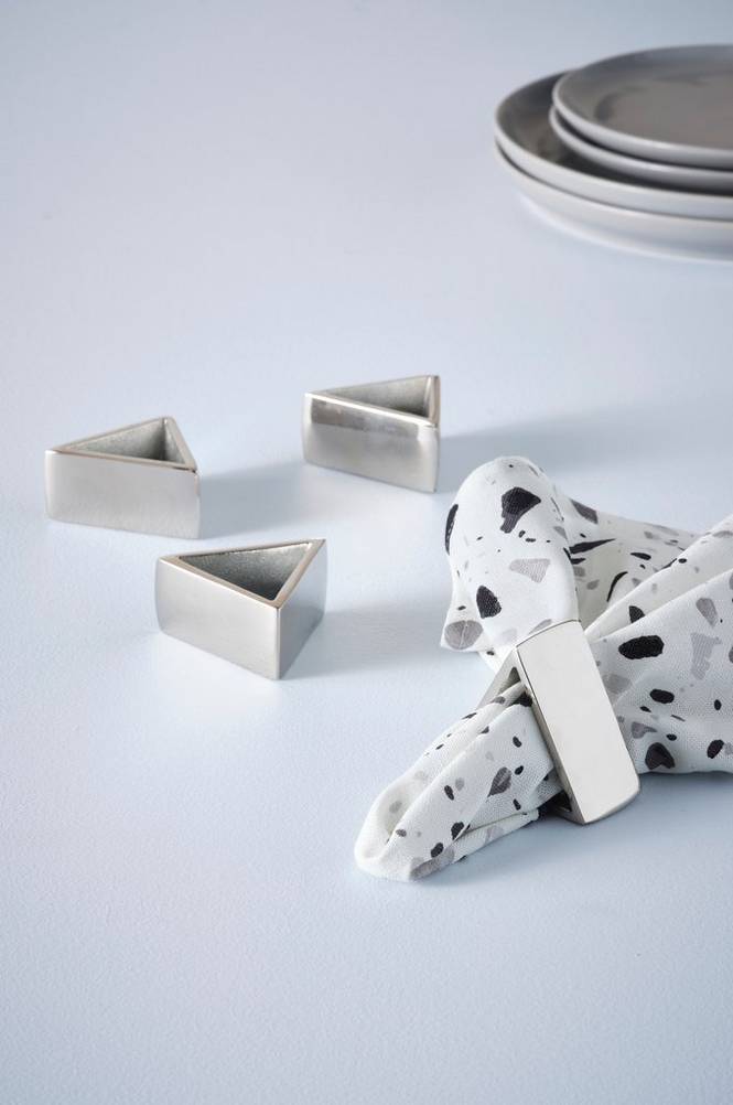 FRANCES servettring 4-pack Silver