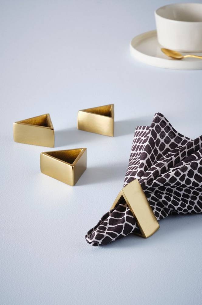FRANCES servettring 4-pack Guld