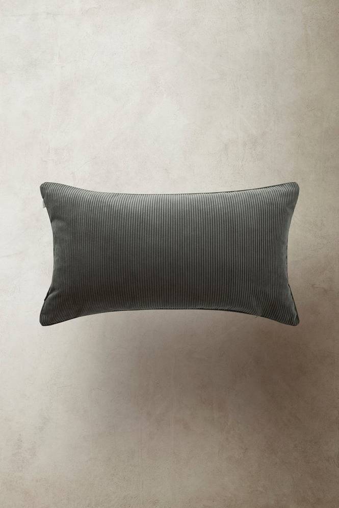 CORDIE kuddfodral 70x40 cm Mörkgrå