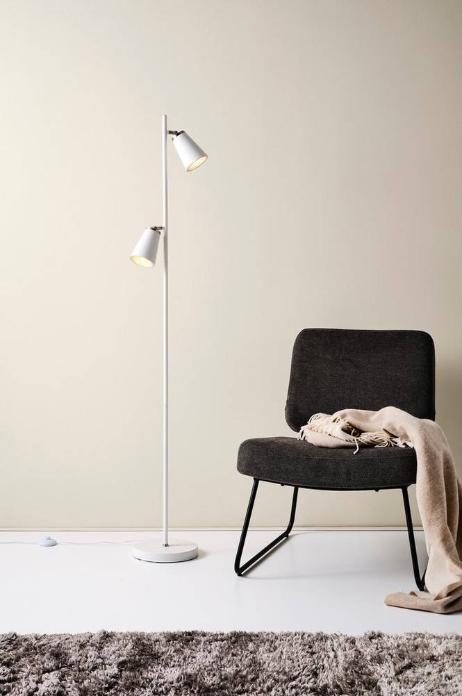 STUBBS golvlampa Vit