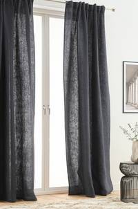 HEDDIE linnegardin 2-pack Kolgrå