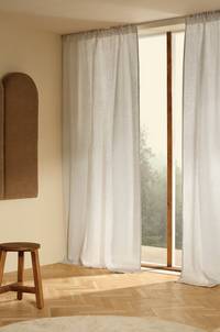 HEDDIE linnegardin 2-pack Ljus gråblå