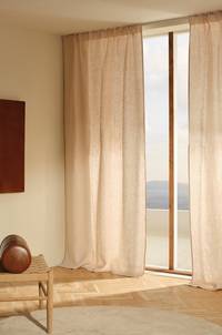 HEDDIE linnegardin 2-pack Ljus greige