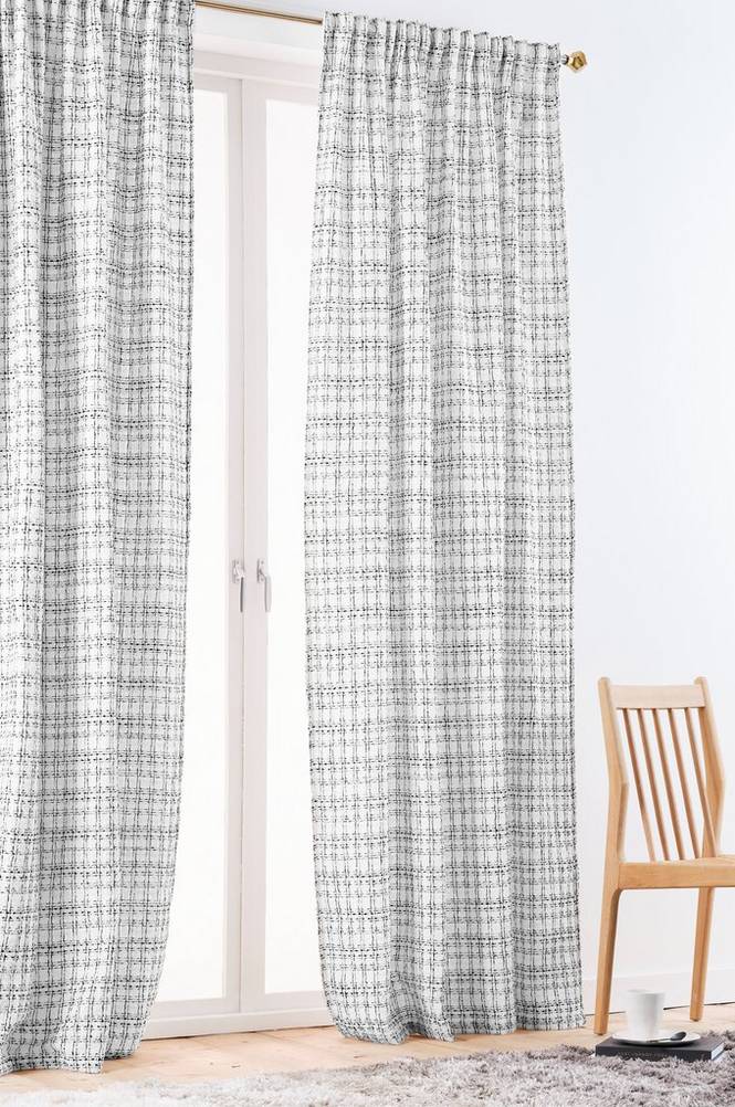 EMILA multifunktionsgardin 2-pack Vit