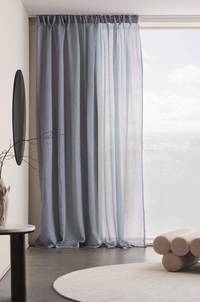 CAISA multifunktionsgardin 1 längd - extra bred Blågrå