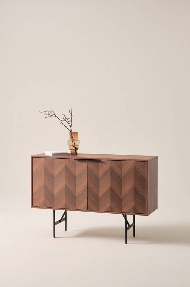 DUVBERG sideboard 40x120 cm Valnötsfanér