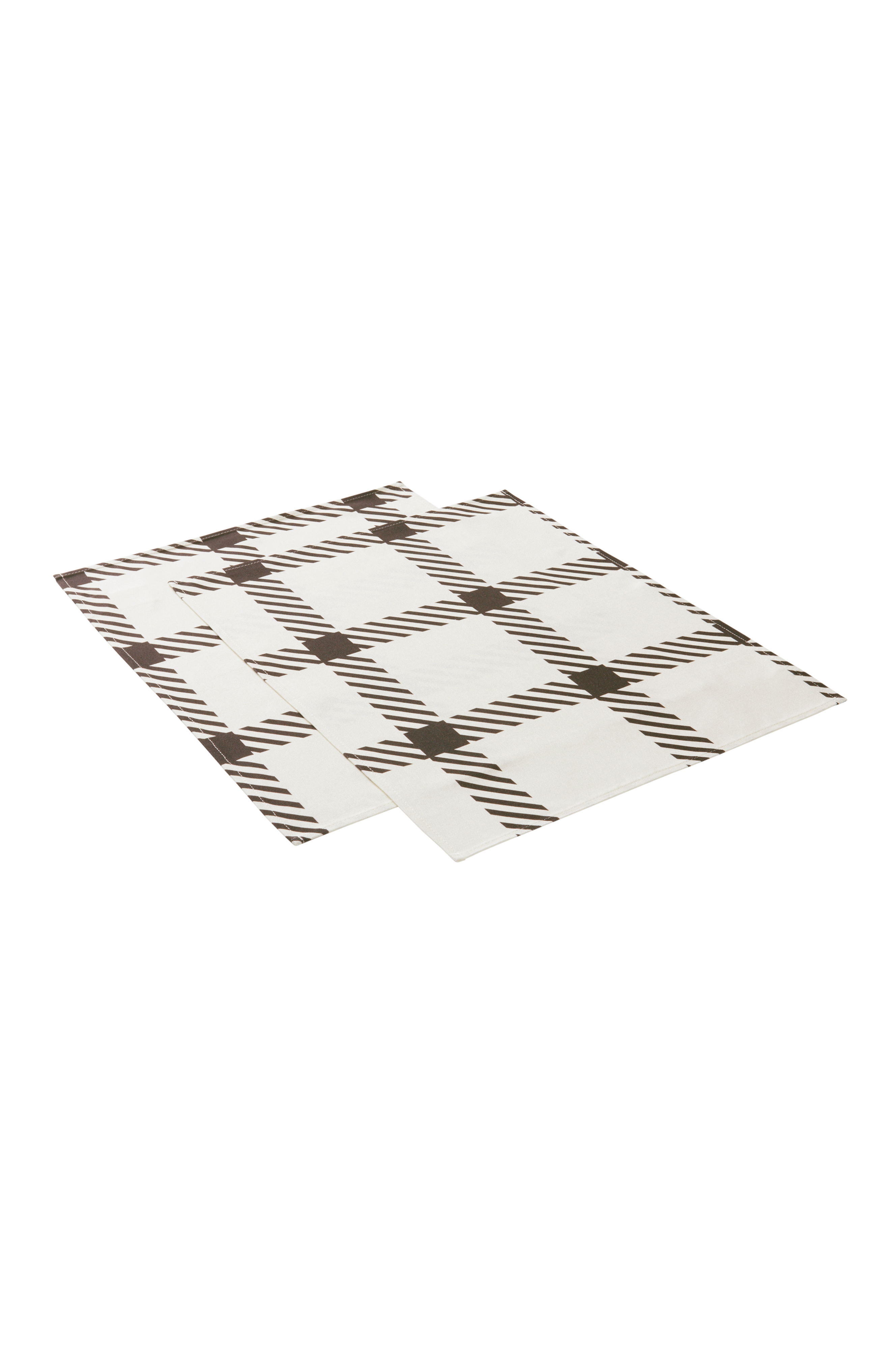 JUNIA set van 2 placemats Zwart Keuken & tafellinnen Jotex