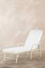 MENTON aurinkovuode Beige/valkoinen pehmuste