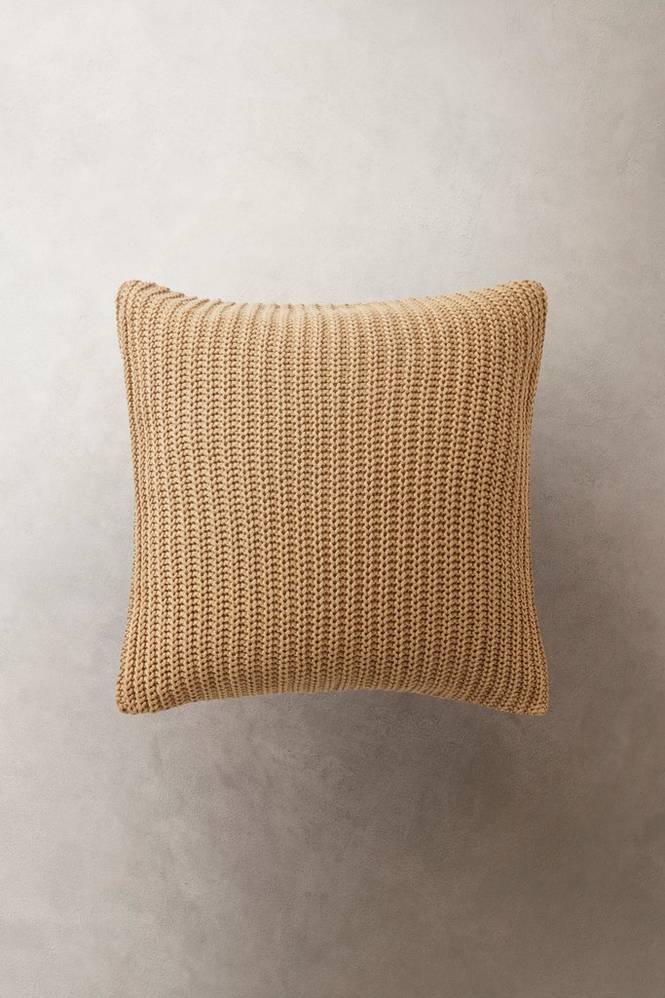 EDLA kuddfodral 50x50 cm - ekologisk Gul