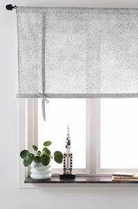 DOTTIE roll up-gardin Vit/svart