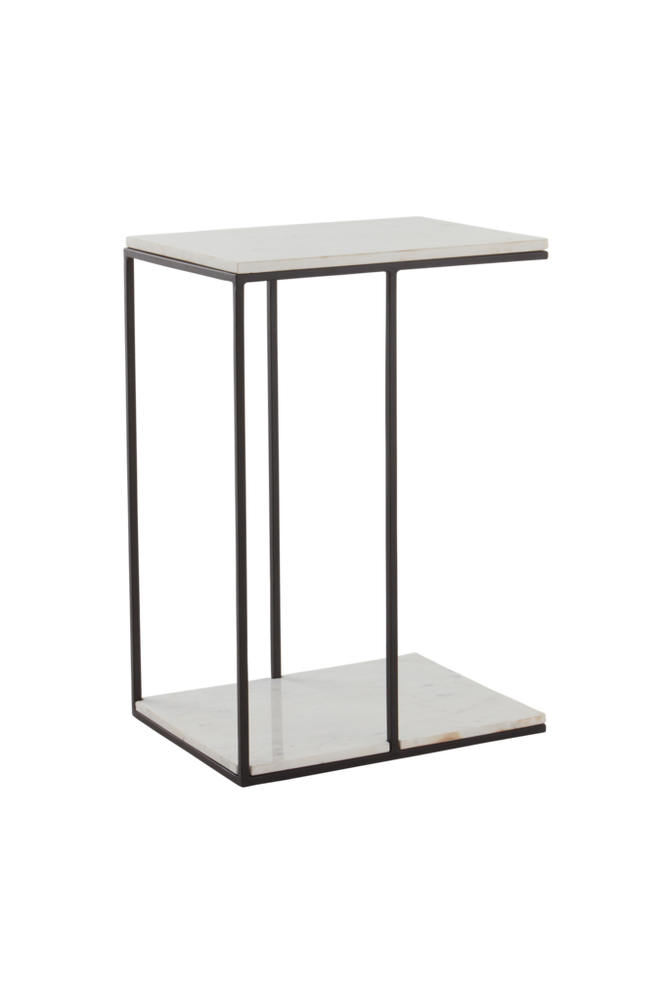 NAMUR sidobord 35x46 cm Ljus marmor