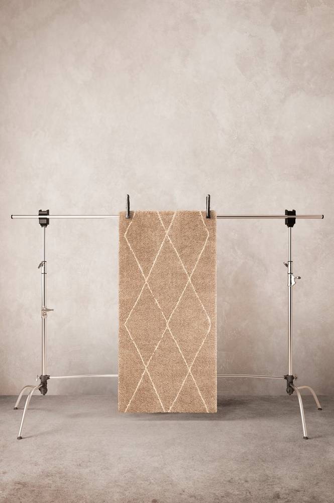 NANCY luggmatta 80x150 cm Beige/naturvit