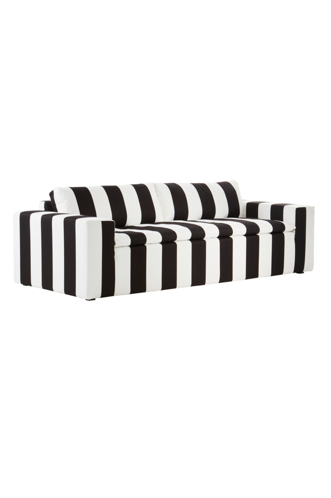 SARBONNE soffa 3-sits Svart/vit