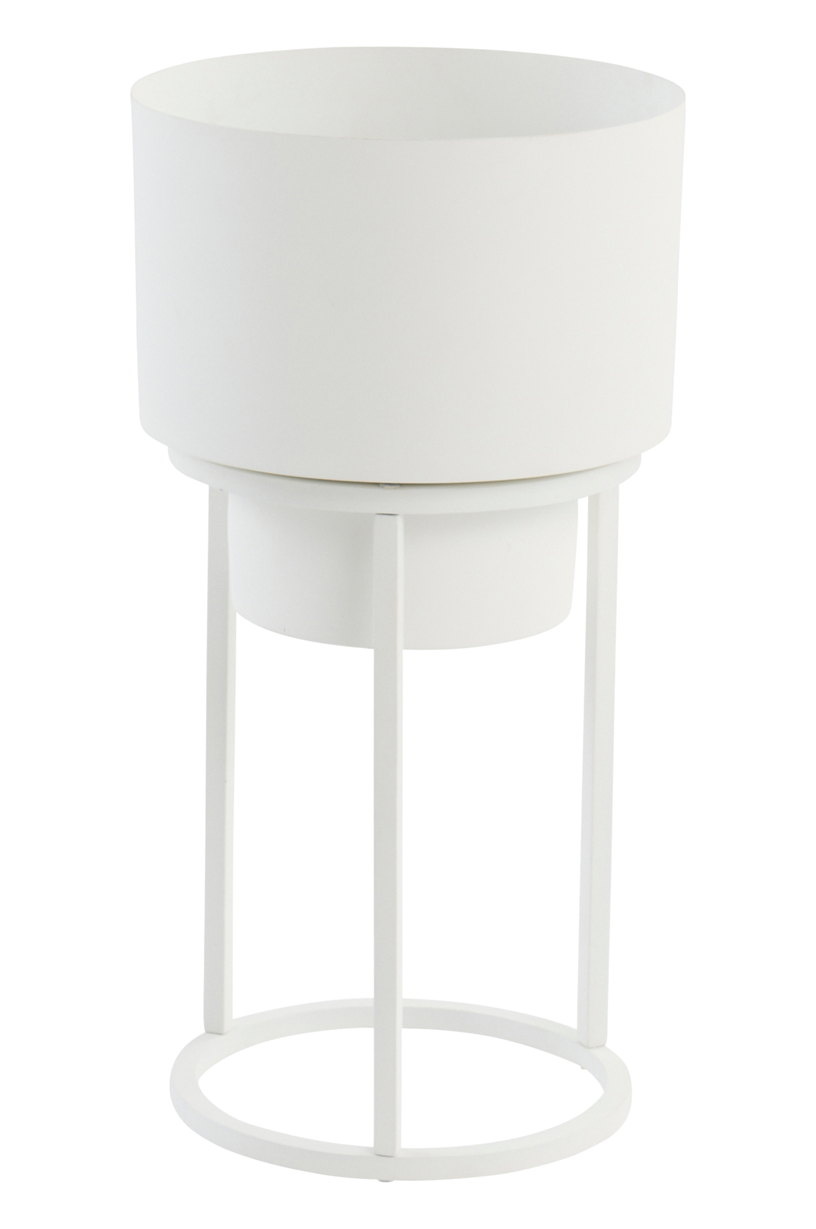 PADDINGON Übertopf mit Gestell ø 20,5 cm Weiß Dekoration Jotex