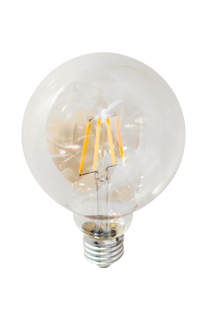 Filament dekorationslampa LED dimbar glob E27 4W ø 95 mm amber Amber