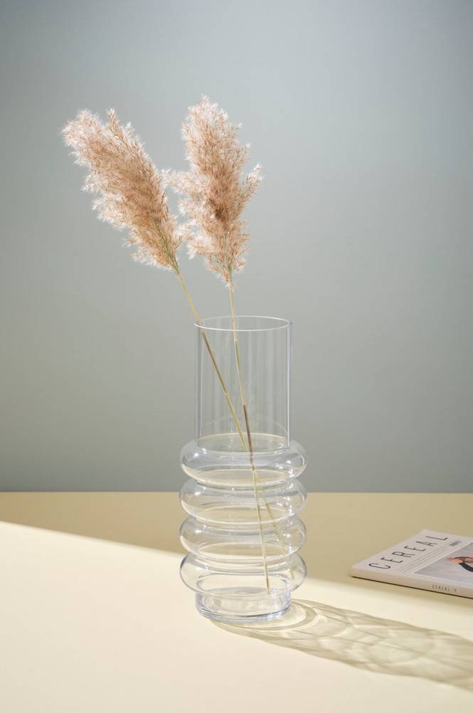 MIST glasvas - höjd 36 cm Klarglas