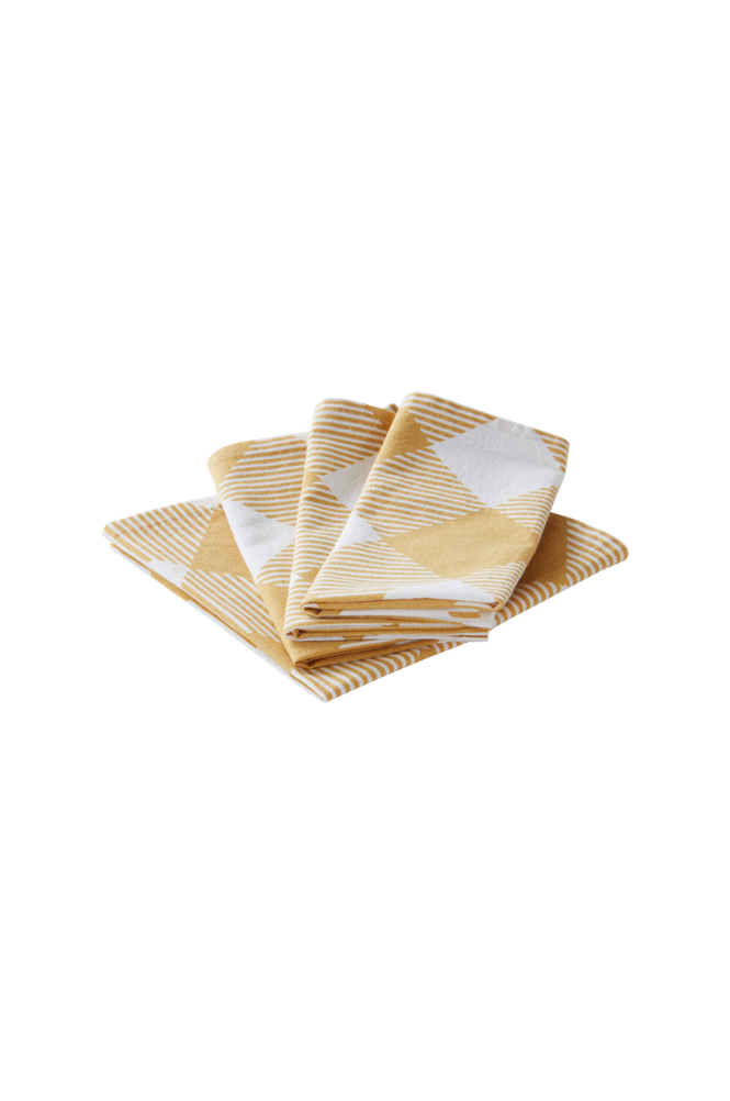 DALIA servett 4-pack Gul