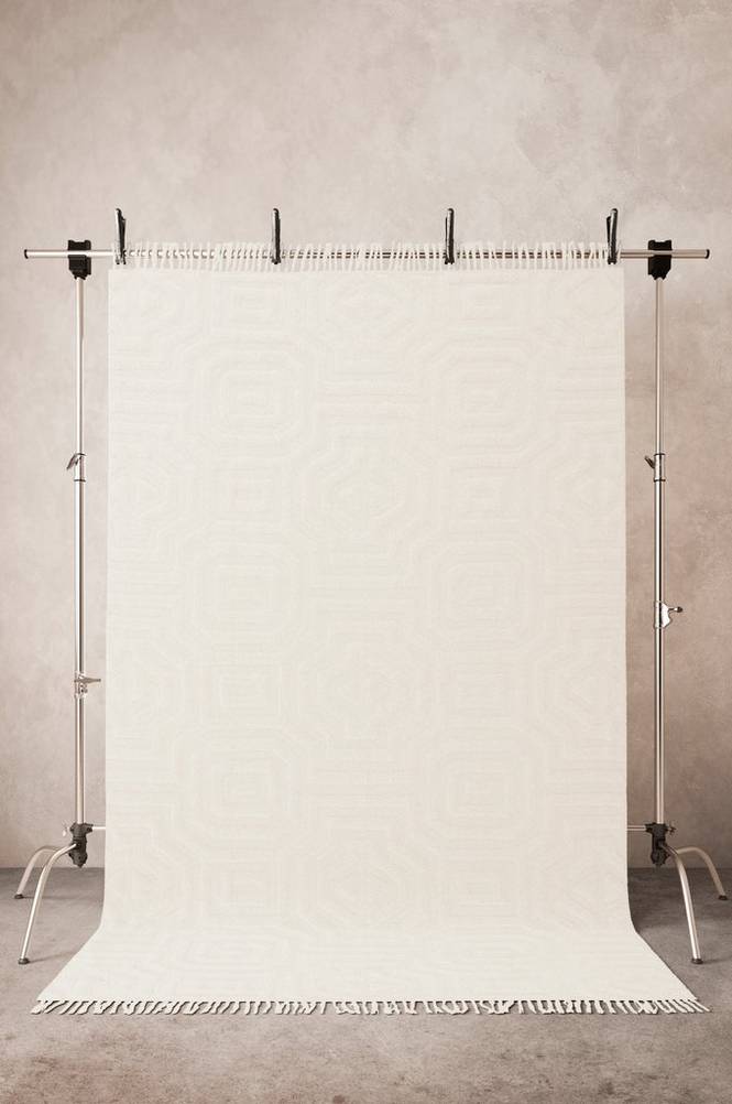 FILTON bomullsmatta 200x300 cm Naturvit