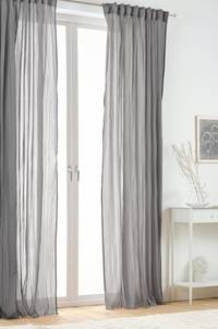 TEA multifunktionsgardin 2-pack Mellangrå