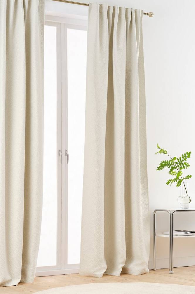 NOCTIS mörkläggningsgardin - 1 längd Naturvit
