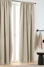 AURORA M rkl gningsgardin H r 1 L ngde Beige Gardiner Jotex