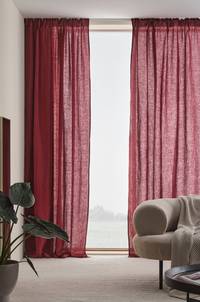 MEJA multifunktionsgardin 2-pack Vinröd