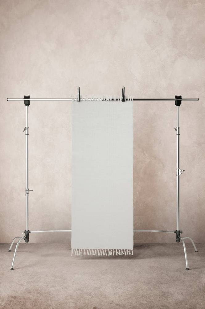 LOO slätvävd matta Naturvit