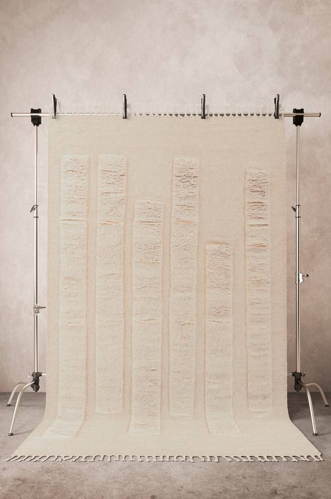 VORREN ullmatta 200x300 cm Naturvit