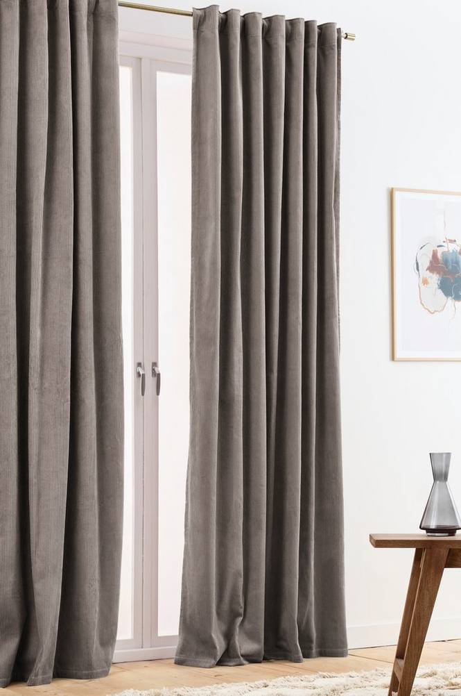 LUTON multifunktionsgardin 2-pack Mullvadsbrun