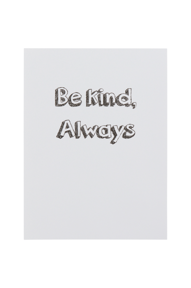 KINDNESS poster 30x40 cm Svart/vit