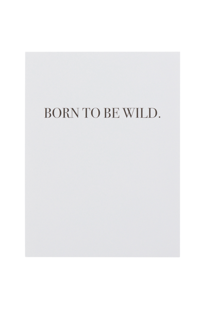 WILD poster 30x40 cm Svart/vit