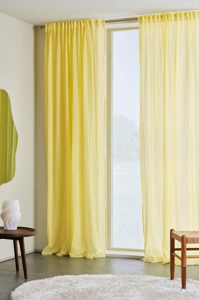 LAYER gardin med multifunksjonsbånd 2-pk