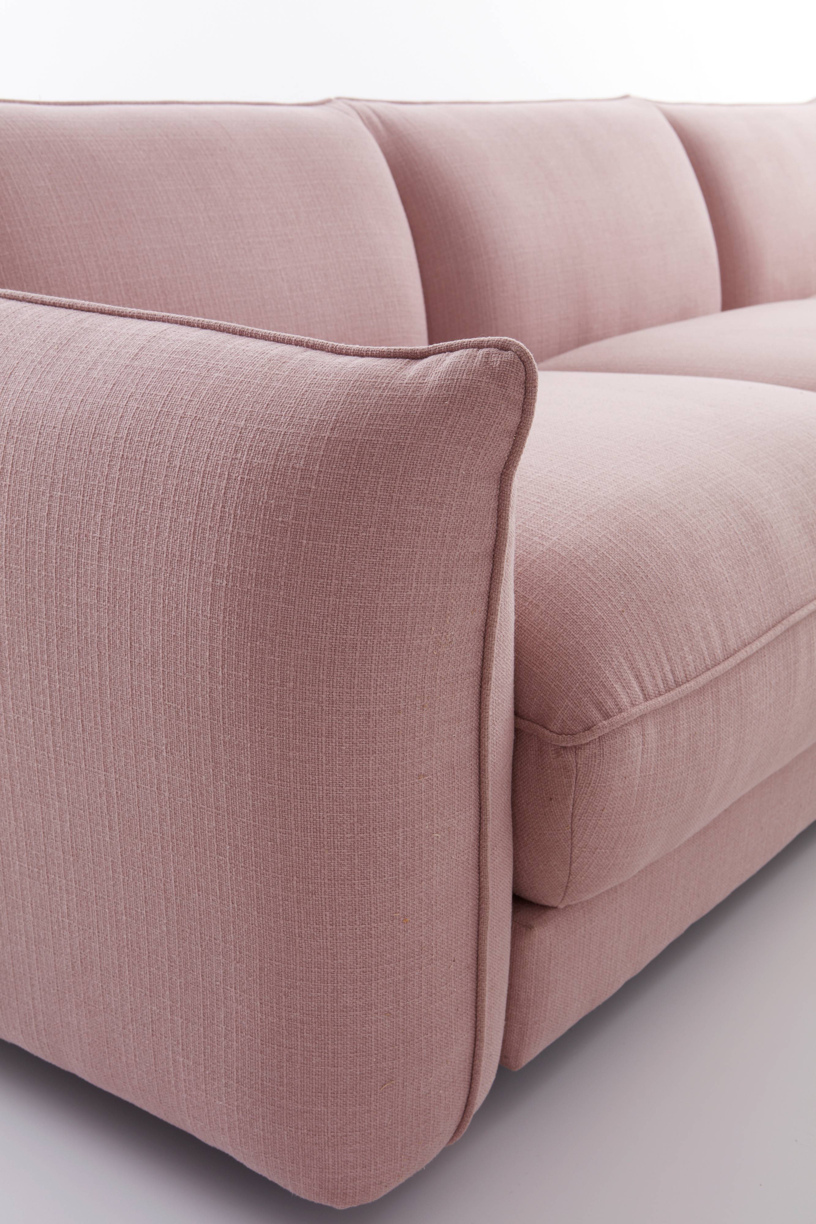 MOLTON Sofa 3-Sitzer - Rosa - Möbel