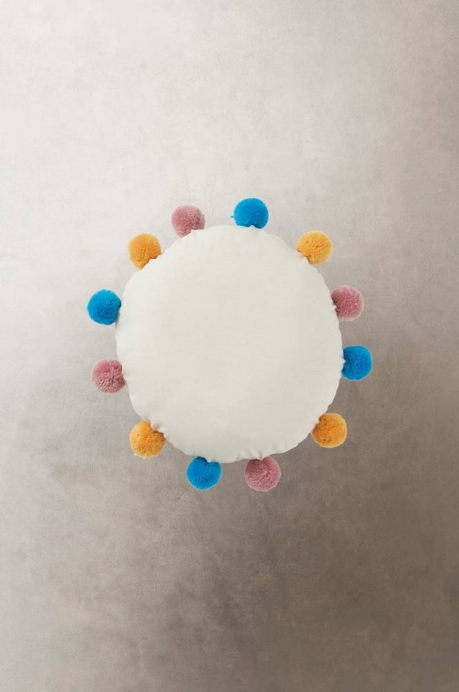 POMEZIA kudde ø 35 cm Vit/multi